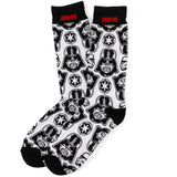 Star Wars Darth Vader Black, White, and Gray Dress Socks and Lapel Pin Gift Set - Cufflinks.com - Flyclothing LLC