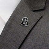 Star Wars Darth Vader Black, White, and Gray Dress Socks and Lapel Pin Gift Set