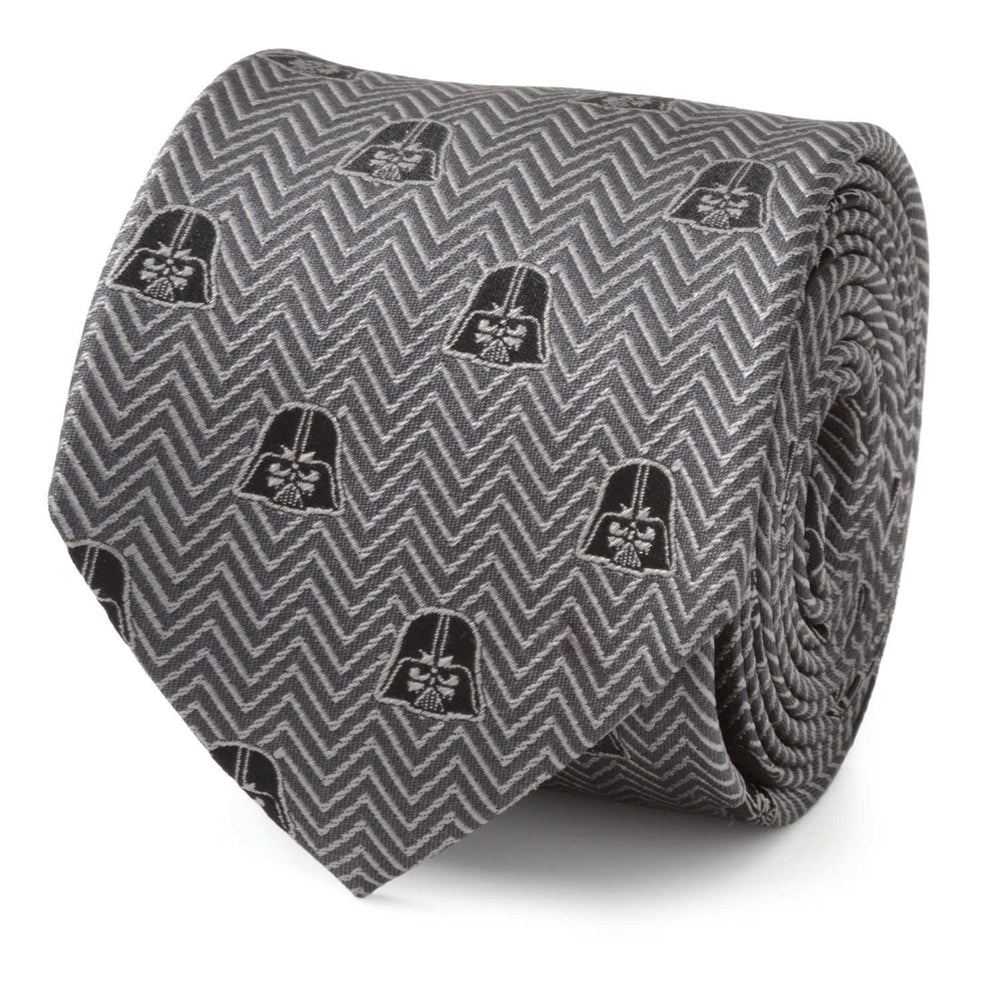 Star Wars Darth Vader Black and Gray Herringbone Tie - Cufflinks.com - Flyclothing LLC