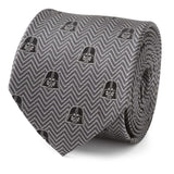 Star Wars Darth Vader Black and Gray Herringbone Tie - Cufflinks.com - Flyclothing LLC