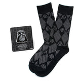 Star Wars Darth Vader Black Argyle Dress Socks and Lapel Pin Gift Set