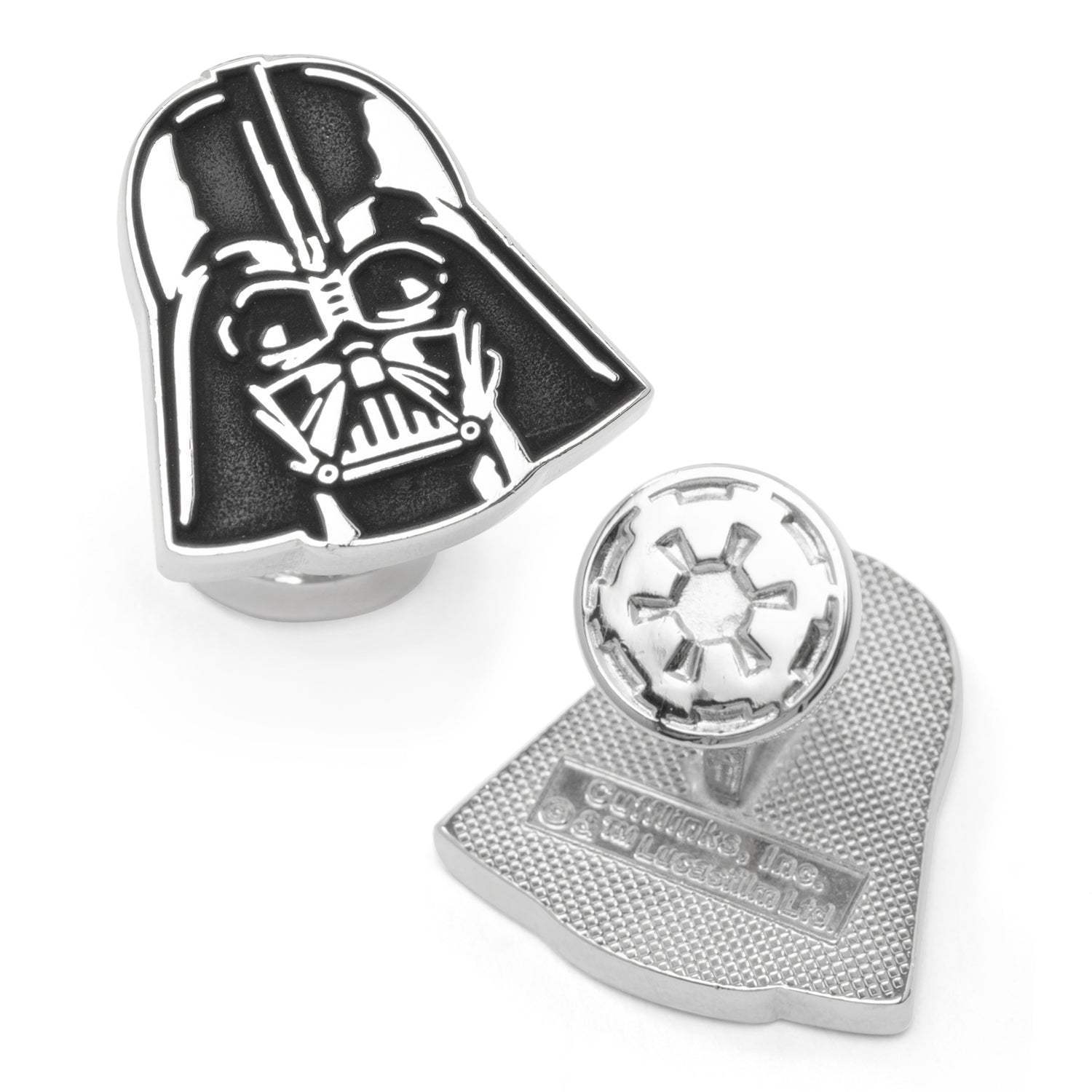 Star Wars Darth Vader Recessed Matte Cufflinks - Cufflinks.com - Flyclothing LLC