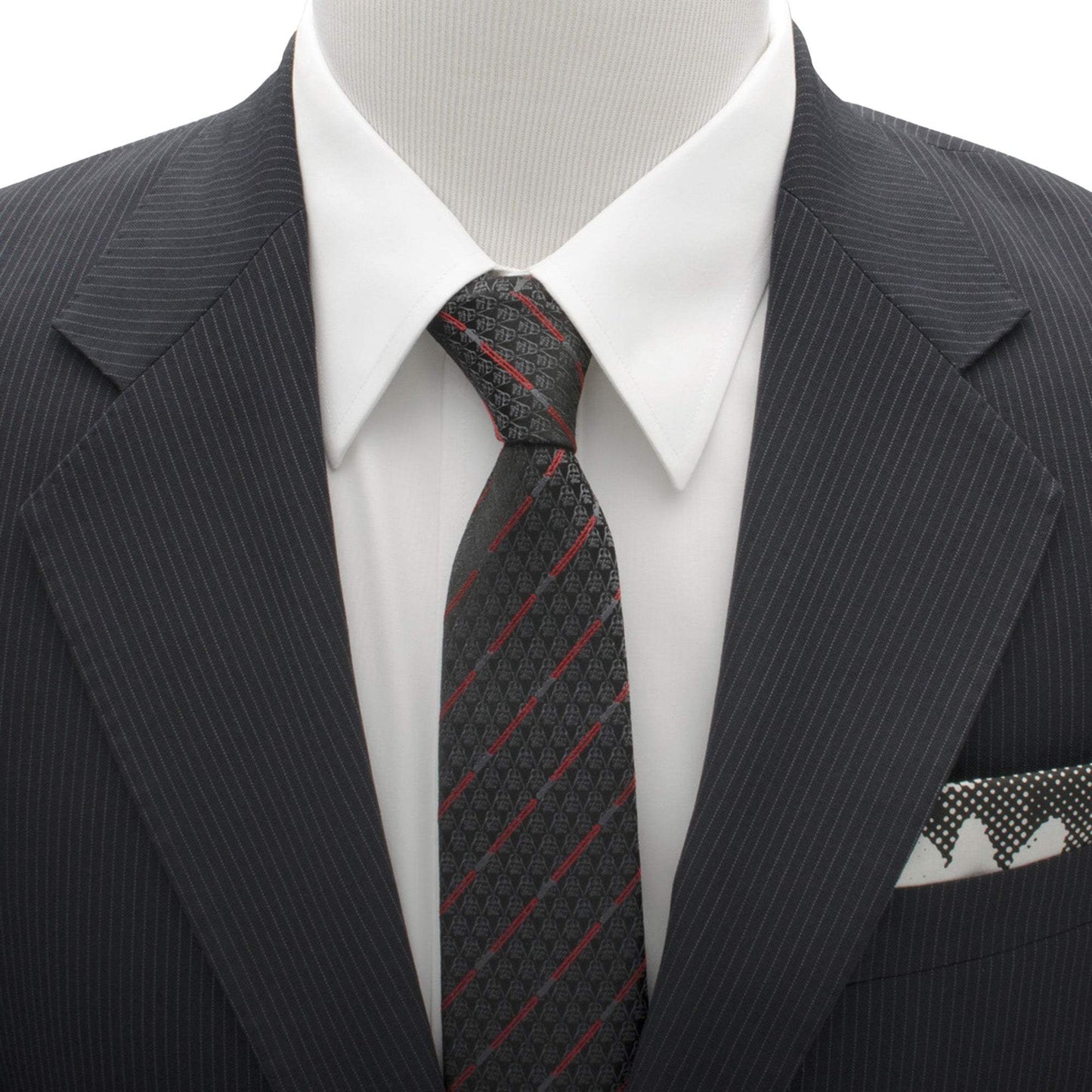 Star Wars Darth Vader LIGHTSABER Black and Red Striped Tie - Cufflinks.com - Flyclothing LLC