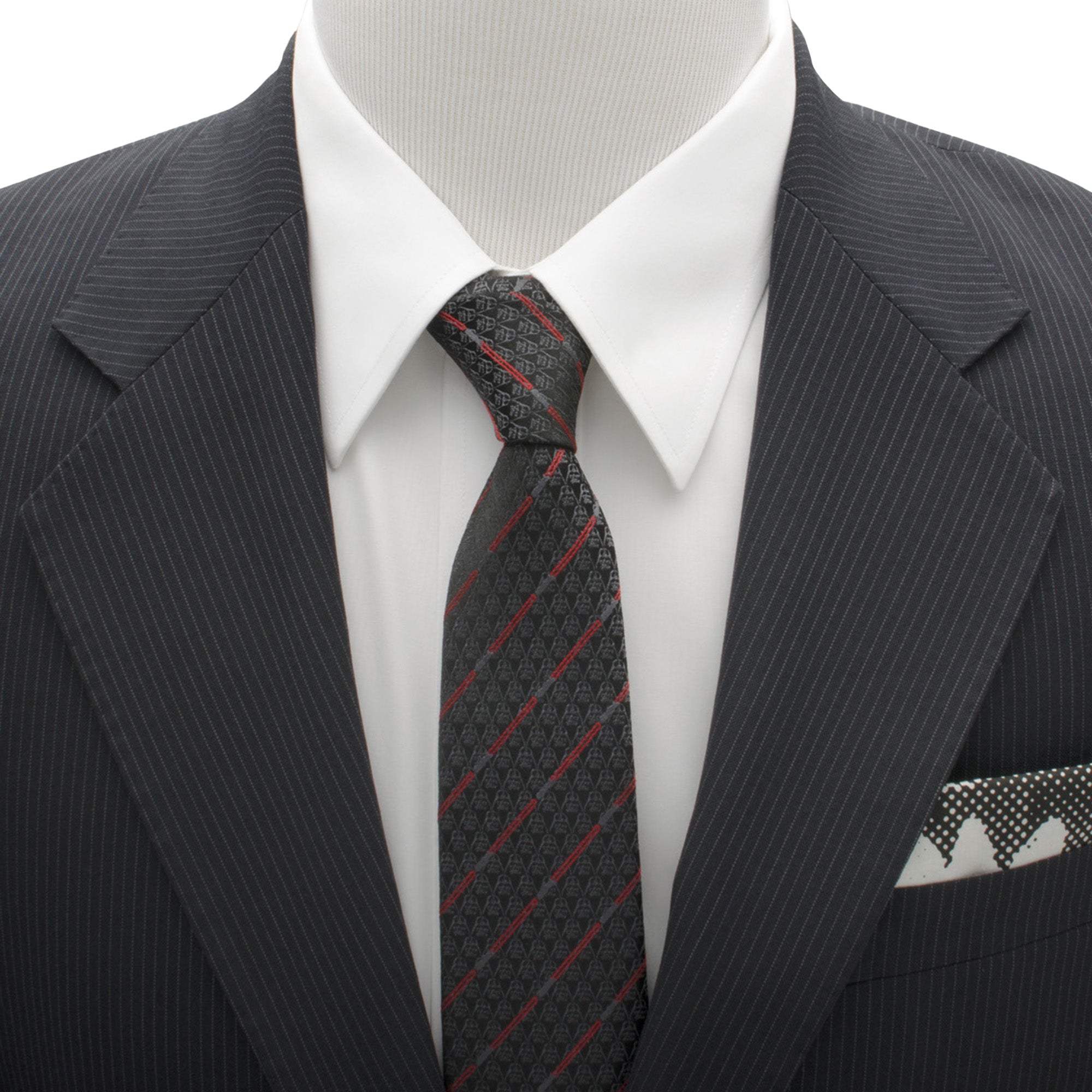 Star Wars Darth Vader LIGHTSABER Black and Red Striped Tie - Cufflinks.com - Flyclothing LLC