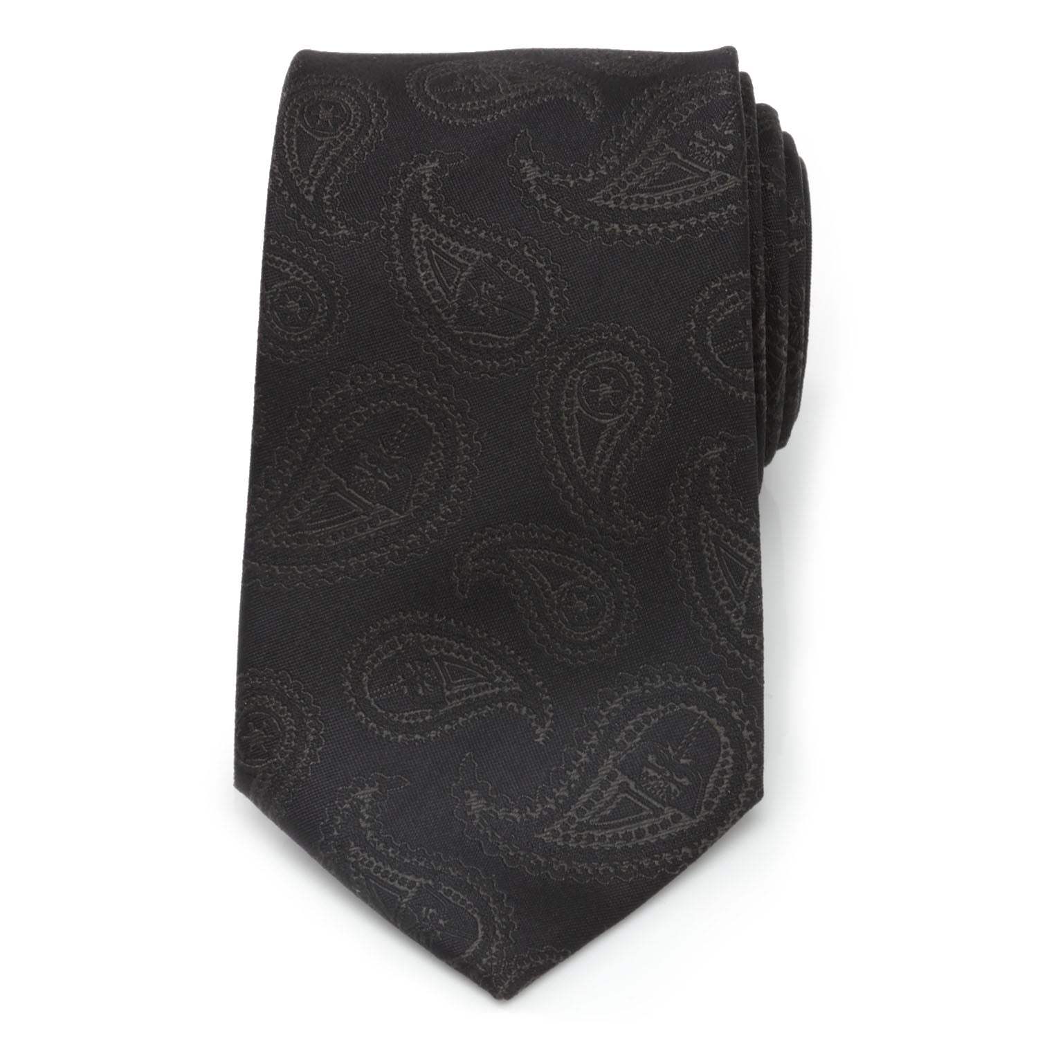 Star Wars Darth Vader Black Paisley Silk Tie - Cufflinks.com - Flyclothing LLC