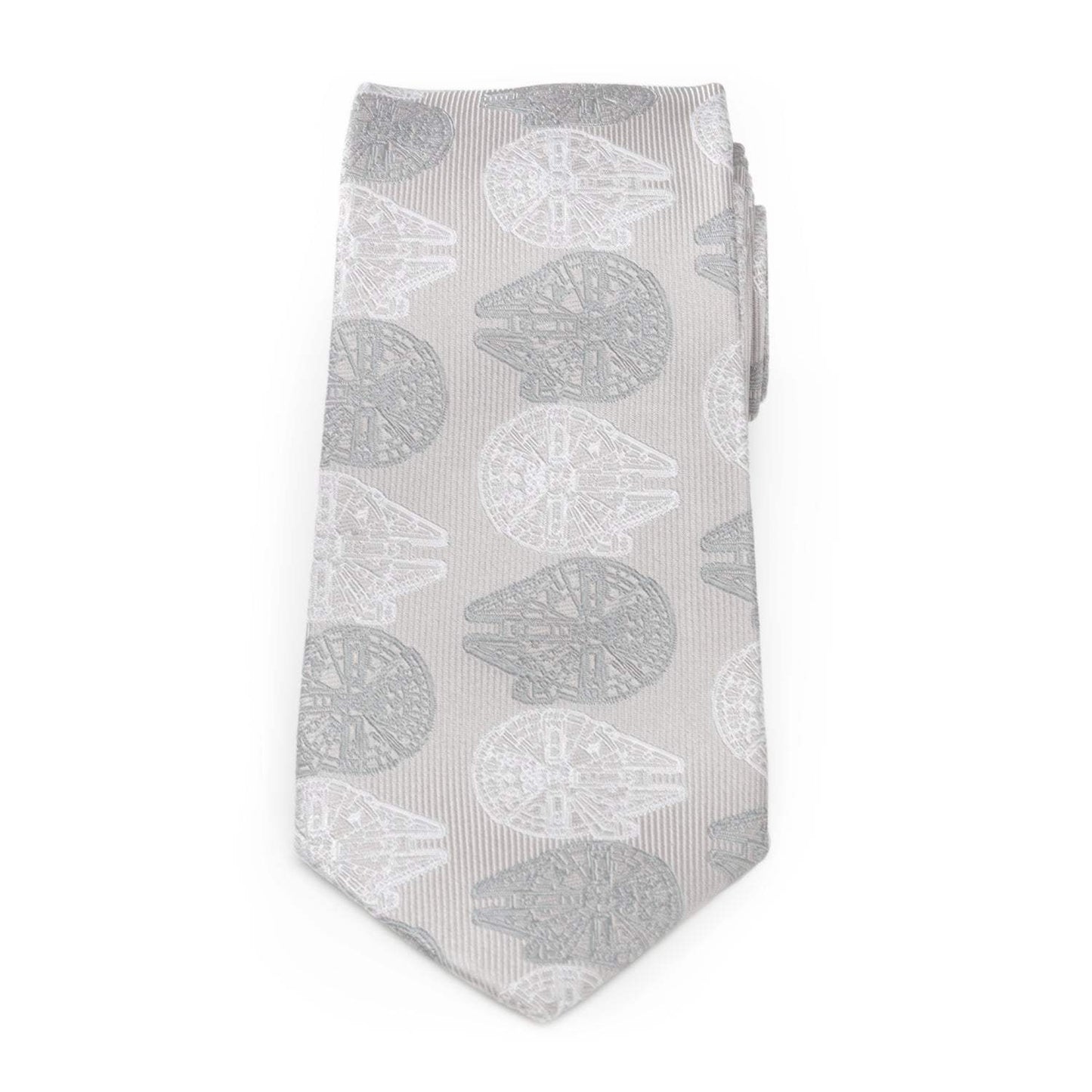 Star Wars Millennium Falcon White and Gray Checkered Tie - Cufflinks.com - Flyclothing LLC