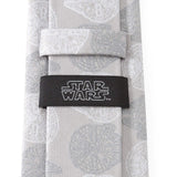 Star Wars Millennium Falcon White and Gray Checkered Tie - Cufflinks.com - Flyclothing LLC