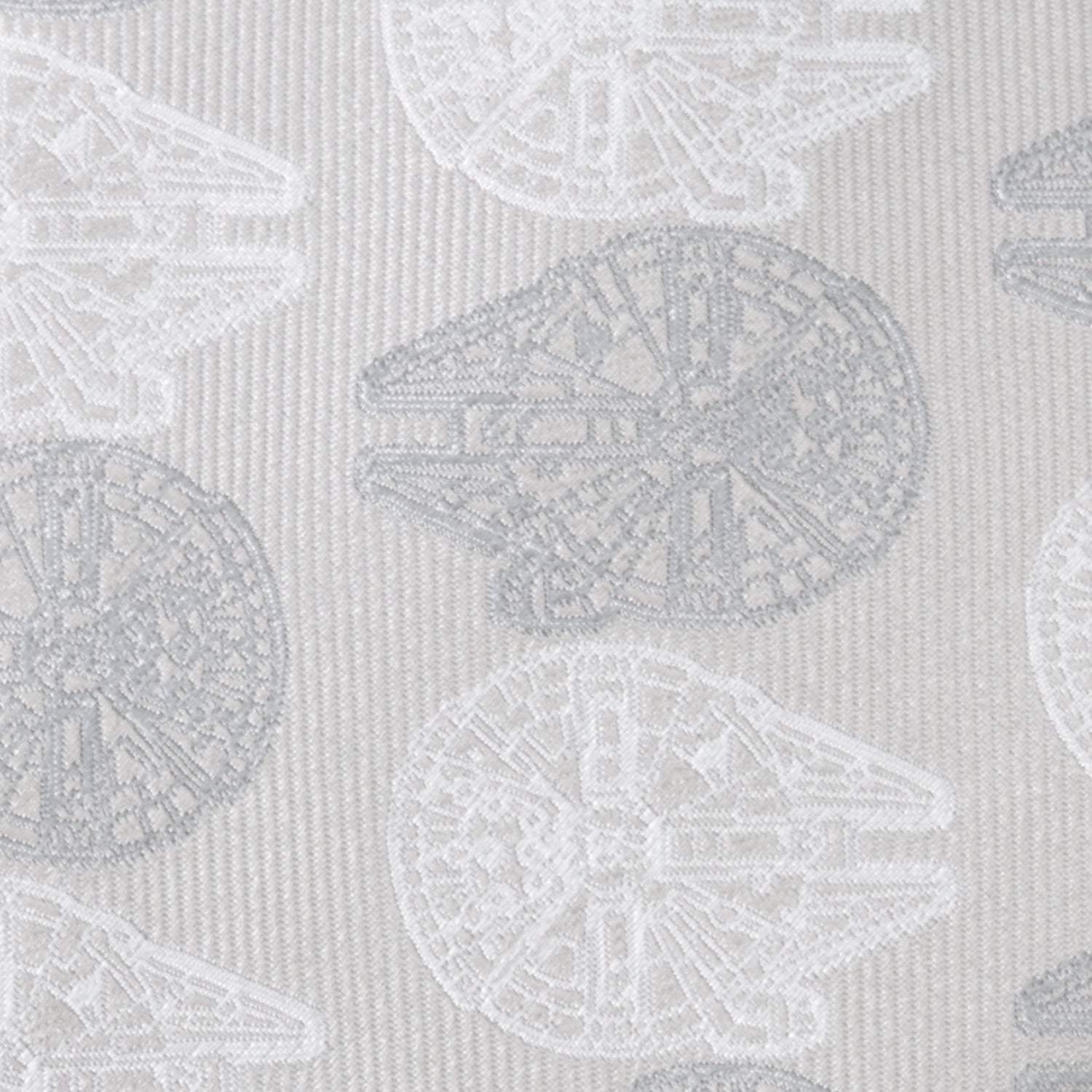 Star Wars Millennium Falcon White and Gray Checkered Tie - Cufflinks.com - Flyclothing LLC