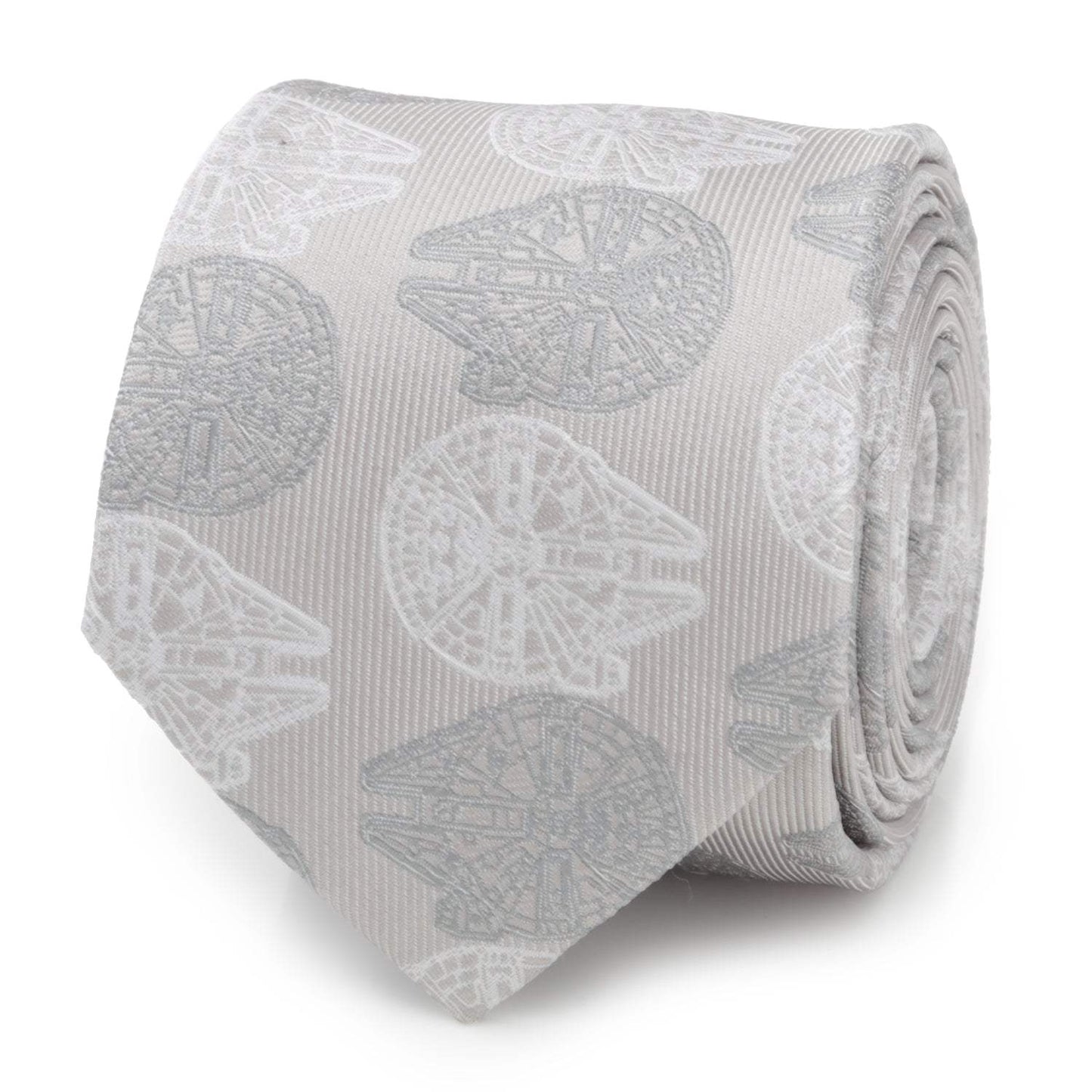 Star Wars Millennium Falcon White and Gray Checkered Tie - Cufflinks.com - Flyclothing LLC