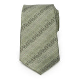 Star Wars Grogu Outline Striped Sage Green Tie - Cufflinks.com - Flyclothing LLC