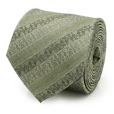 Star Wars Grogu Outline Striped Sage Green Tie - Cufflinks.com - Flyclothing LLC
