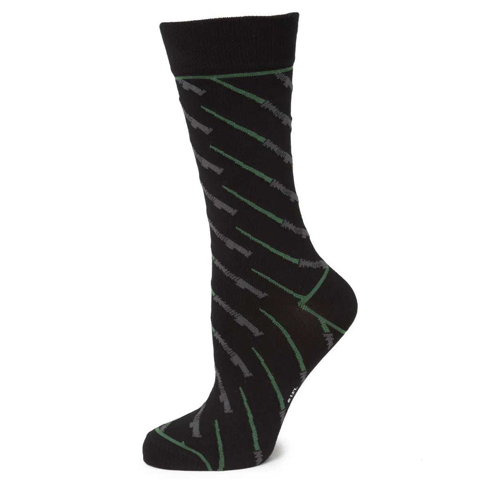 Star Wars Green LIGHTSABER Dress Socks with Jedi Crest Lapel Pin Gift Set - Cufflinks.com - Flyclothing LLC