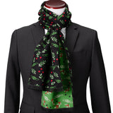 Star Wars Grogu Holiday Black and Green Scarf