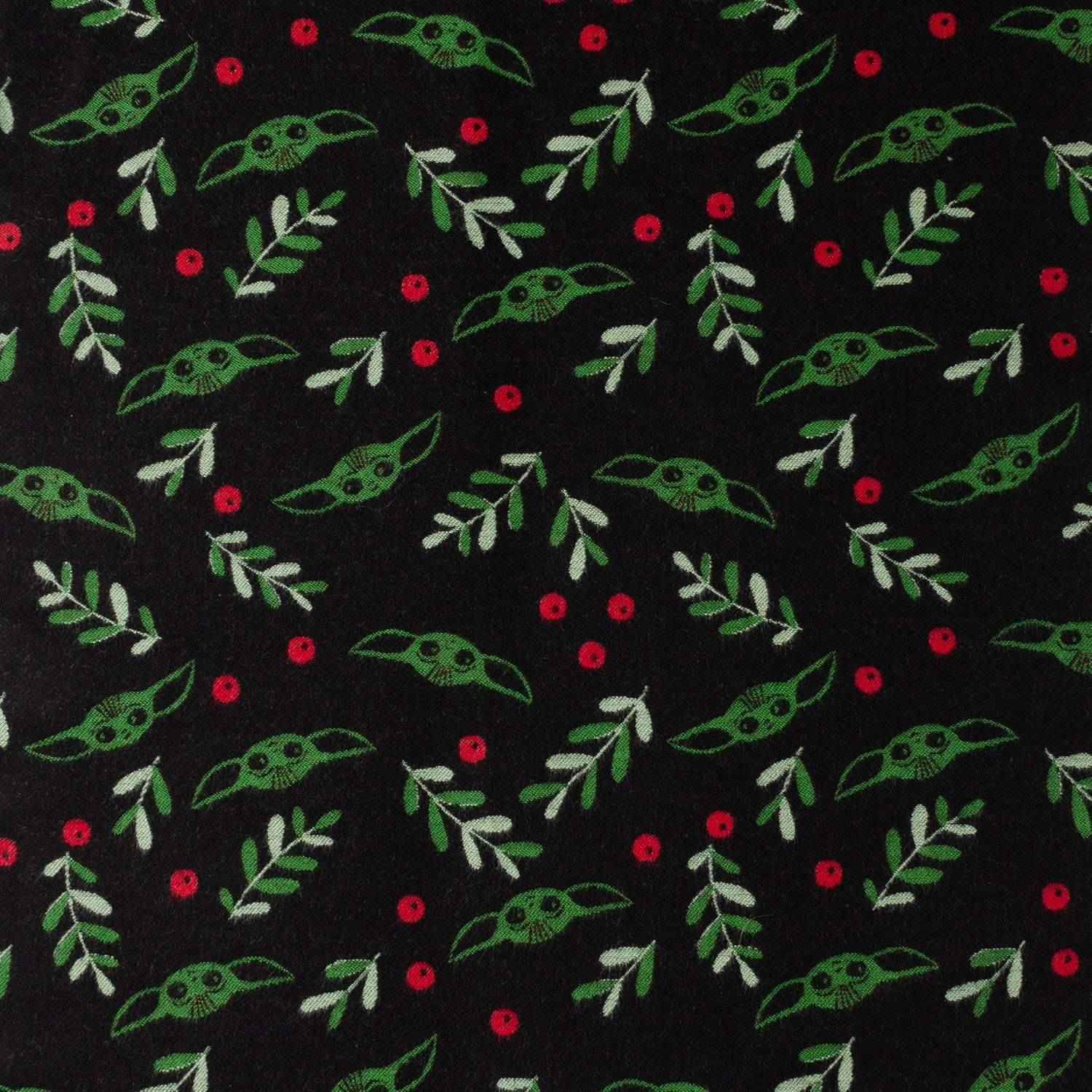 Star Wars Grogu Holiday Black and Green Scarf - Cufflinks.com - Flyclothing LLC