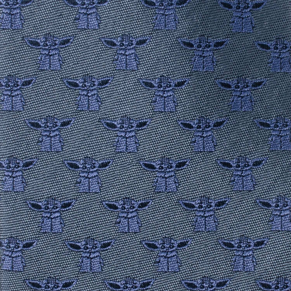 Star Wars Grogu Blue Tonal Tie - Cufflinks.com - Flyclothing LLC
