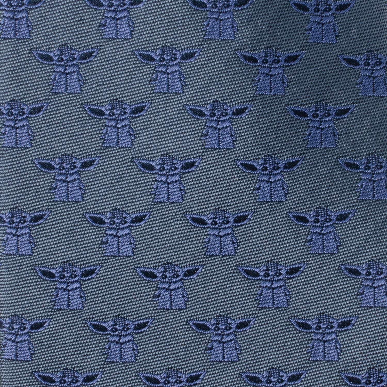 Star Wars Grogu Blue Tonal Tie - Cufflinks.com - Flyclothing LLC