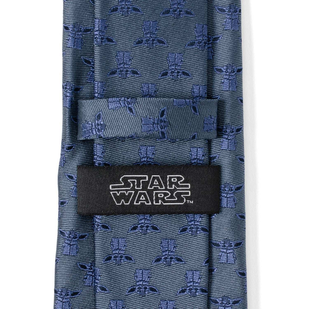 Star Wars Grogu Blue Tonal Tie - Cufflinks.com - Flyclothing LLC