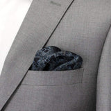 Star Wars Grogu Outline Navy Blue Pocket Square - Cufflinks.com - Flyclothing LLC