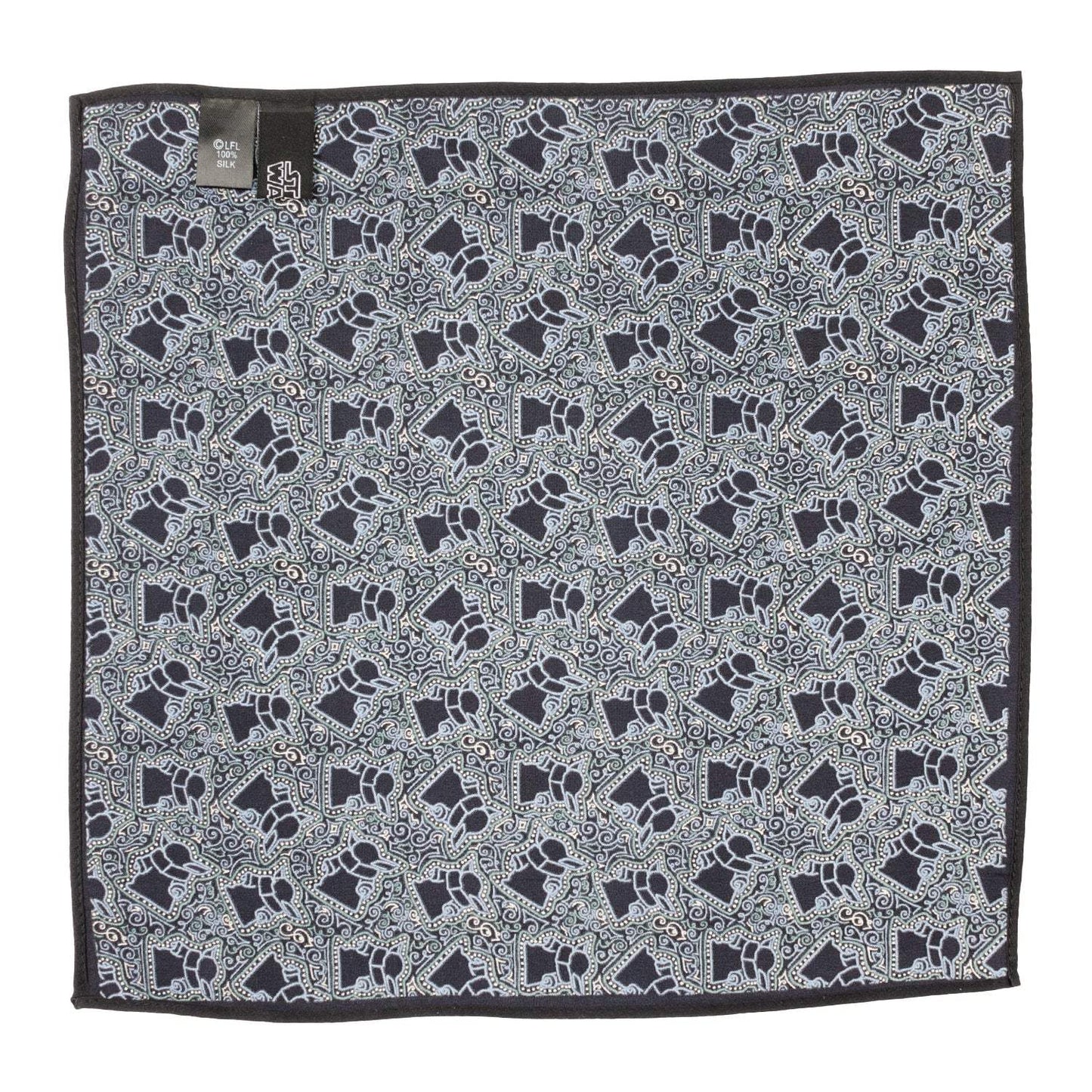Star Wars Grogu Outline Navy Blue Pocket Square - Cufflinks.com - Flyclothing LLC