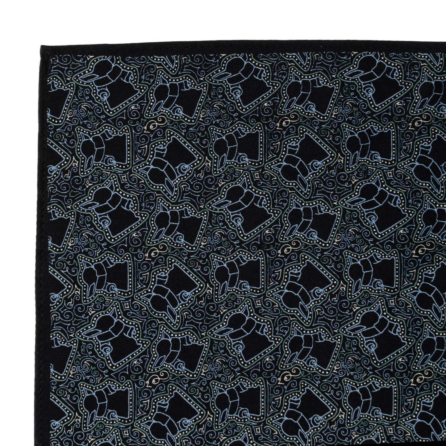 Star Wars Grogu Outline Navy Blue Pocket Square - Cufflinks.com - Flyclothing LLC