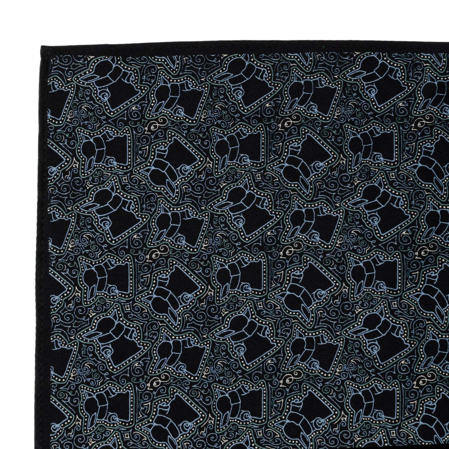 Star Wars Grogu Outline Navy Blue Pocket Square - Cufflinks.com - Flyclothing LLC