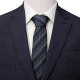 Star Wars Grogu Outline Striped Navy Tie - Cufflinks.com - Flyclothing LLC