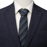 Star Wars Grogu Outline Striped Navy Tie - Cufflinks.com - Flyclothing LLC