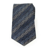 Star Wars Grogu Outline Striped Navy Tie - Cufflinks.com - Flyclothing LLC