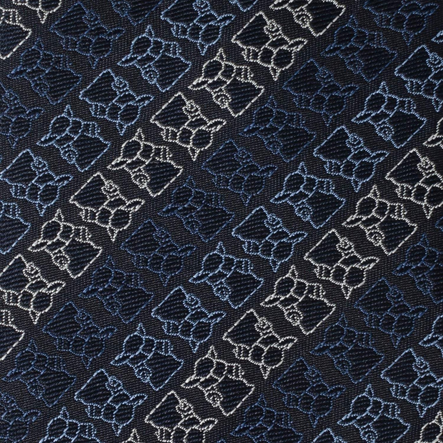 Star Wars Grogu Outline Striped Navy Tie - Cufflinks.com - Flyclothing LLC
