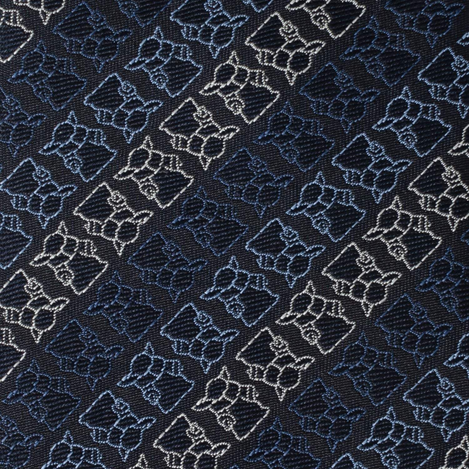Star Wars Grogu Outline Striped Navy Tie - Cufflinks.com - Flyclothing LLC
