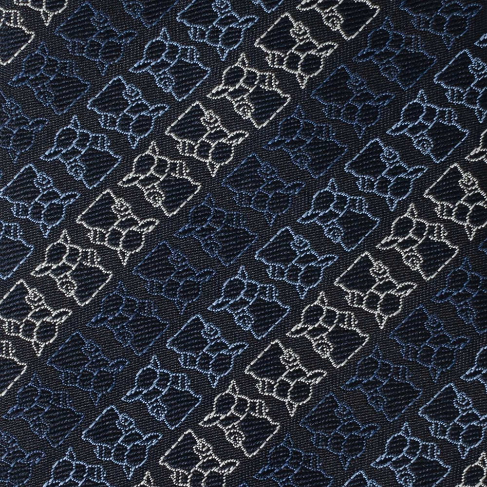 Star Wars Grogu Outline Striped Navy Tie - Cufflinks.com - Flyclothing LLC