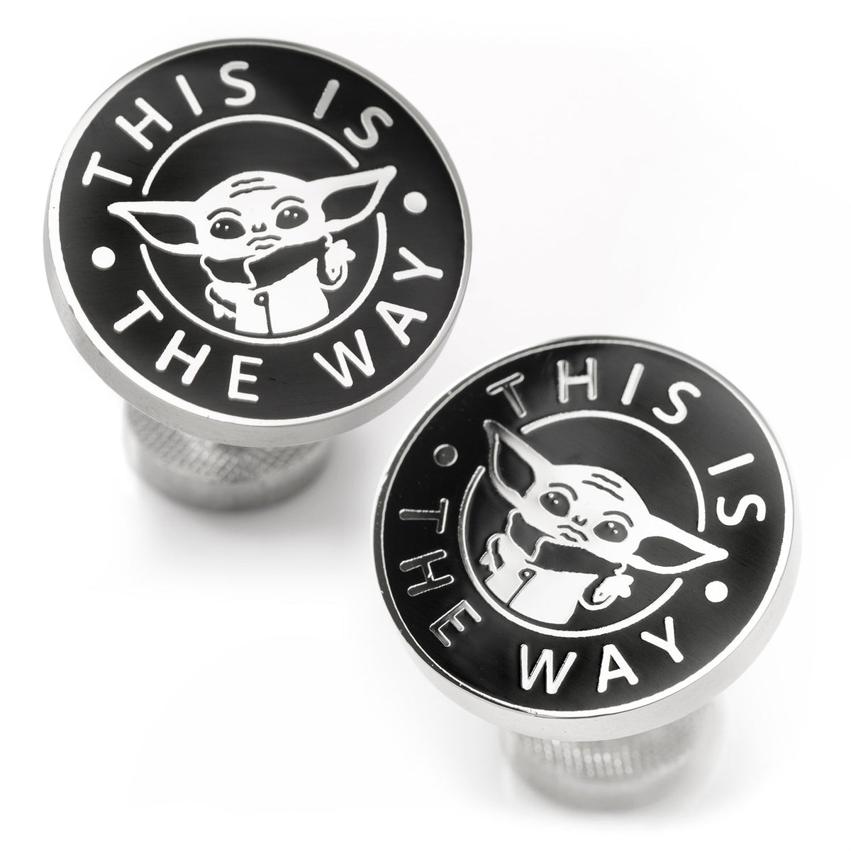 Star Wars Grogu "This Is The Way" Cufflinks - Cufflinks.com - Flyclothing LLC