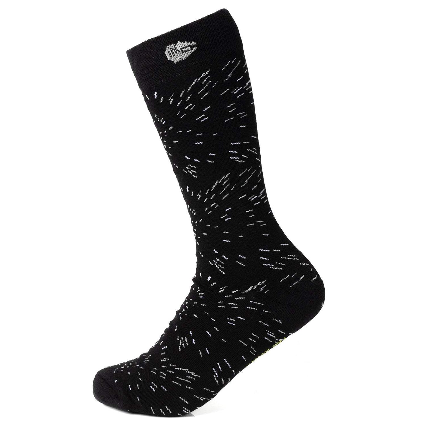 Star Wars Hyperspace Black Dress Socks and Rebel Crest Lapel Pin Gift Set - Cufflinks.com - Flyclothing LLC