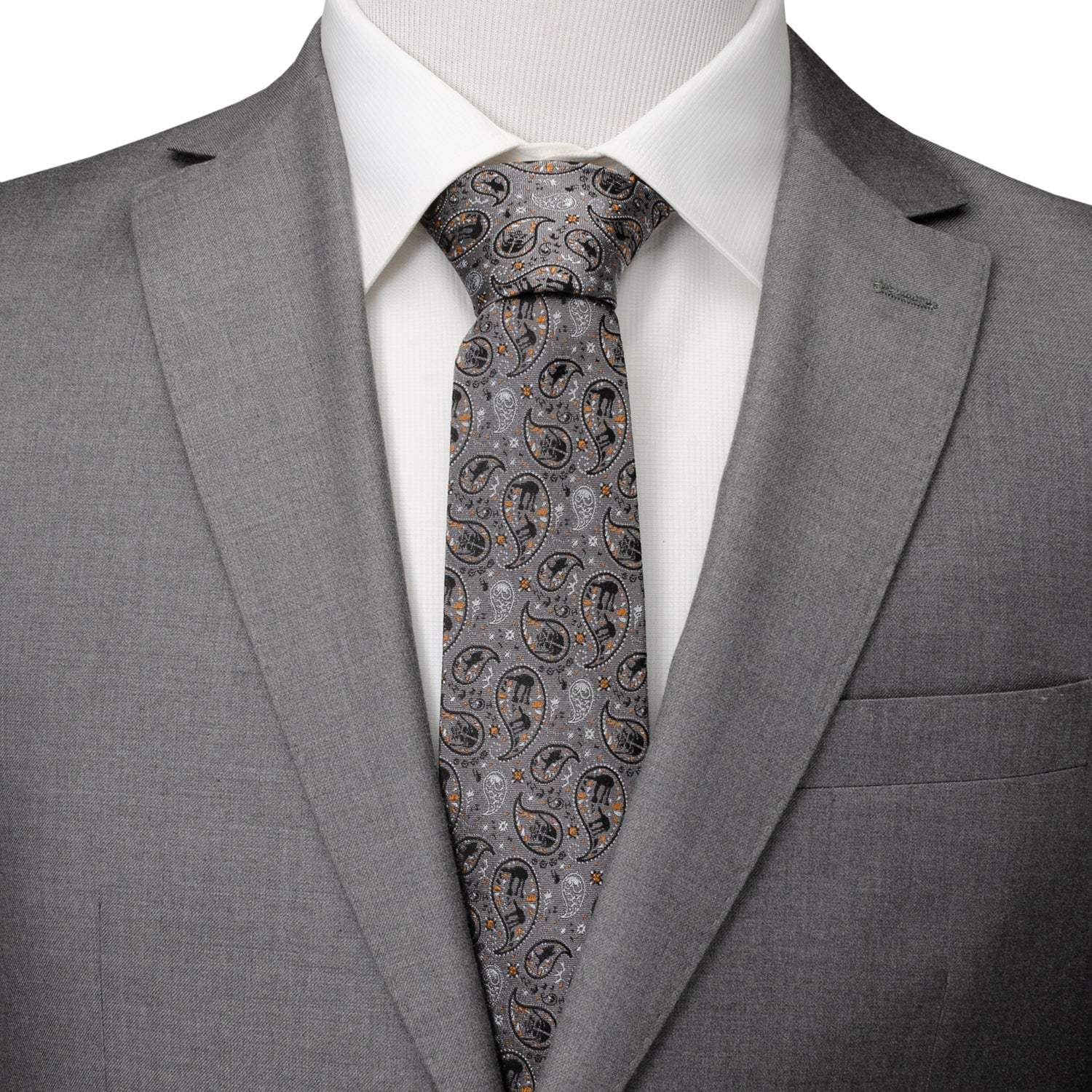 Star Wars Battle of Hoth Paisley Gray Tie - Cufflinks.com - Flyclothing LLC