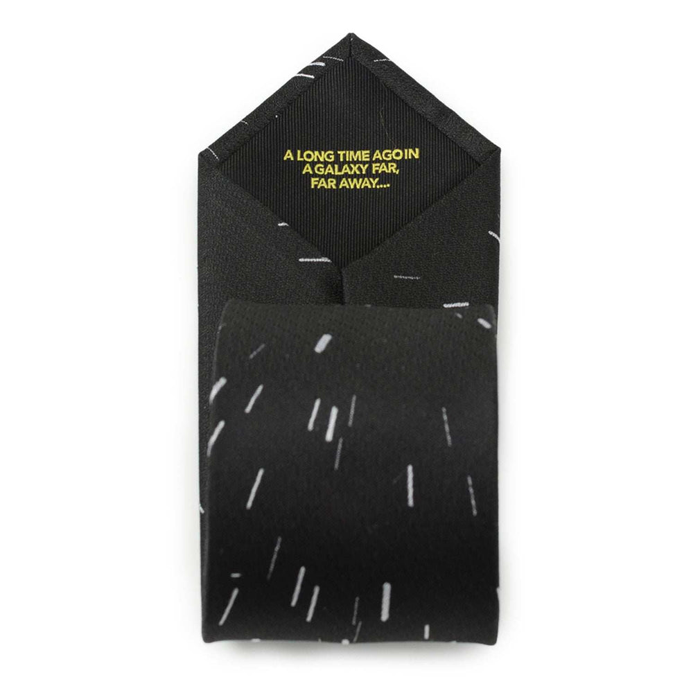 Star Wars Hyperspace Black Tie with Hidden Message - Cufflinks.com - Flyclothing LLC