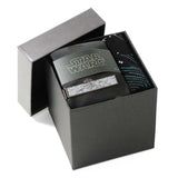 Star Wars Millennium Falcon Black Tie, X-Wing and Tie Fighter Battle Dress Socks, and Hyperspace Glow-in-the-Dark Tie Bar Gift Set - Cufflinks.com - Flyclothing LLC