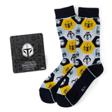 Star Wars Mandalorian and Mythosaur Dress Socks and Lapel Pin Gift Set - Cufflinks.com - Flyclothing LLC