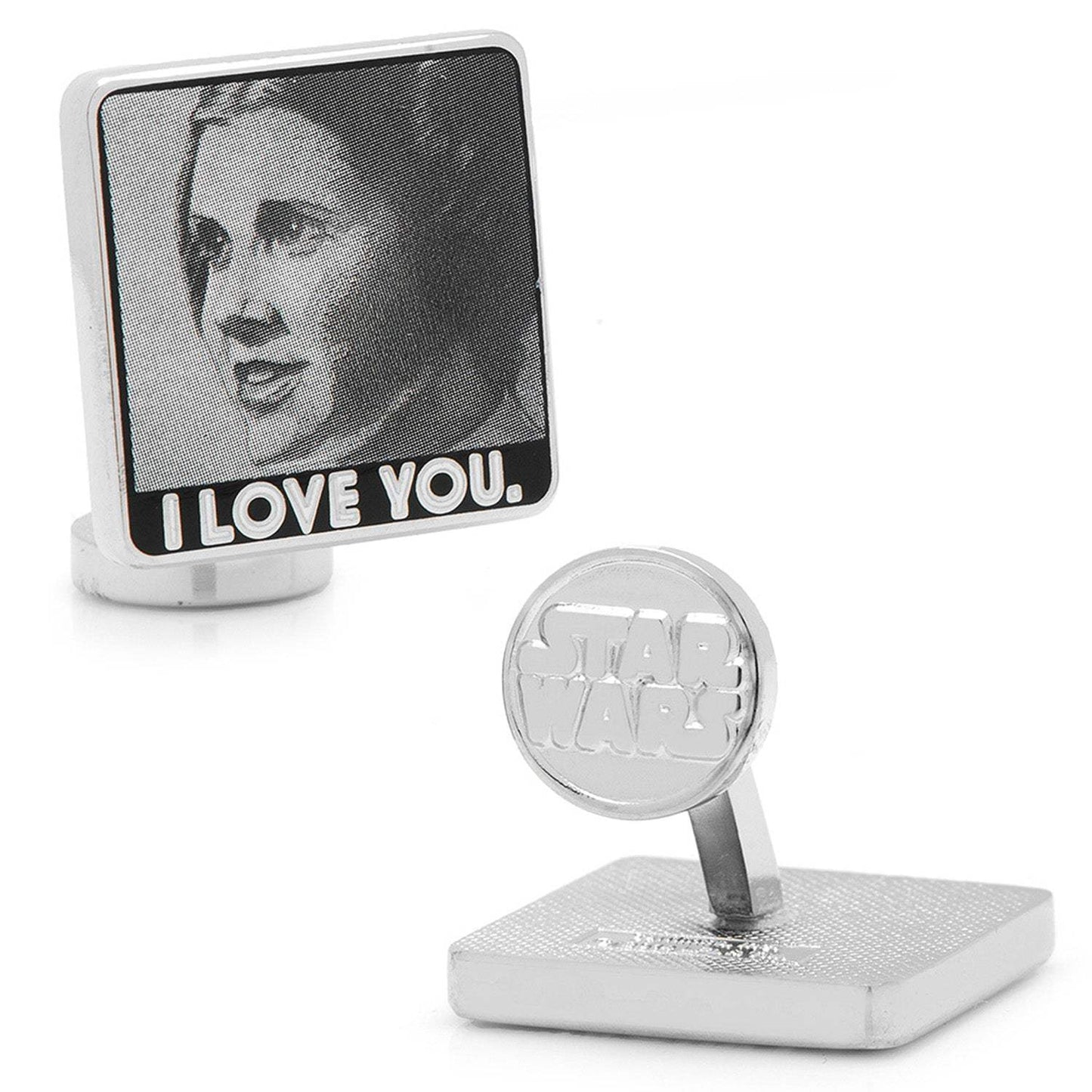 Star Wars Princess Leia and Han Solo "I Love You / I Know" Photo Cufflinks - Cufflinks.com - Flyclothing LLC