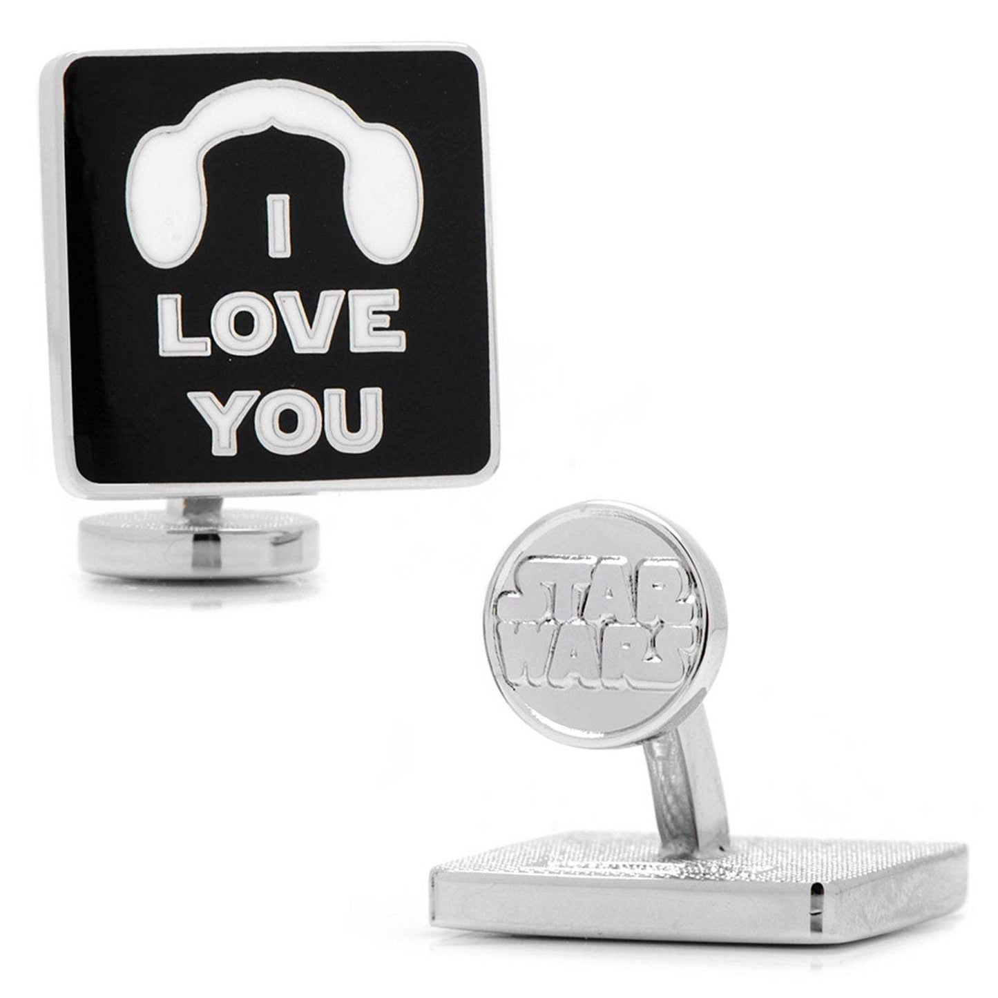 Star Wars Princess Leia and Han Solo "I Love You / I Know" Icon Cufflinks - Cufflinks.com - Flyclothing LLC