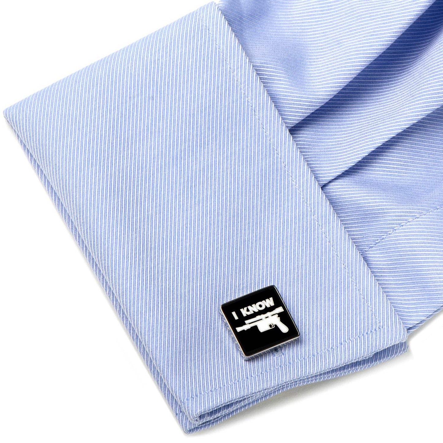 Star Wars Princess Leia and Han Solo "I Love You / I Know" Icon Cufflinks - Cufflinks.com - Flyclothing LLC