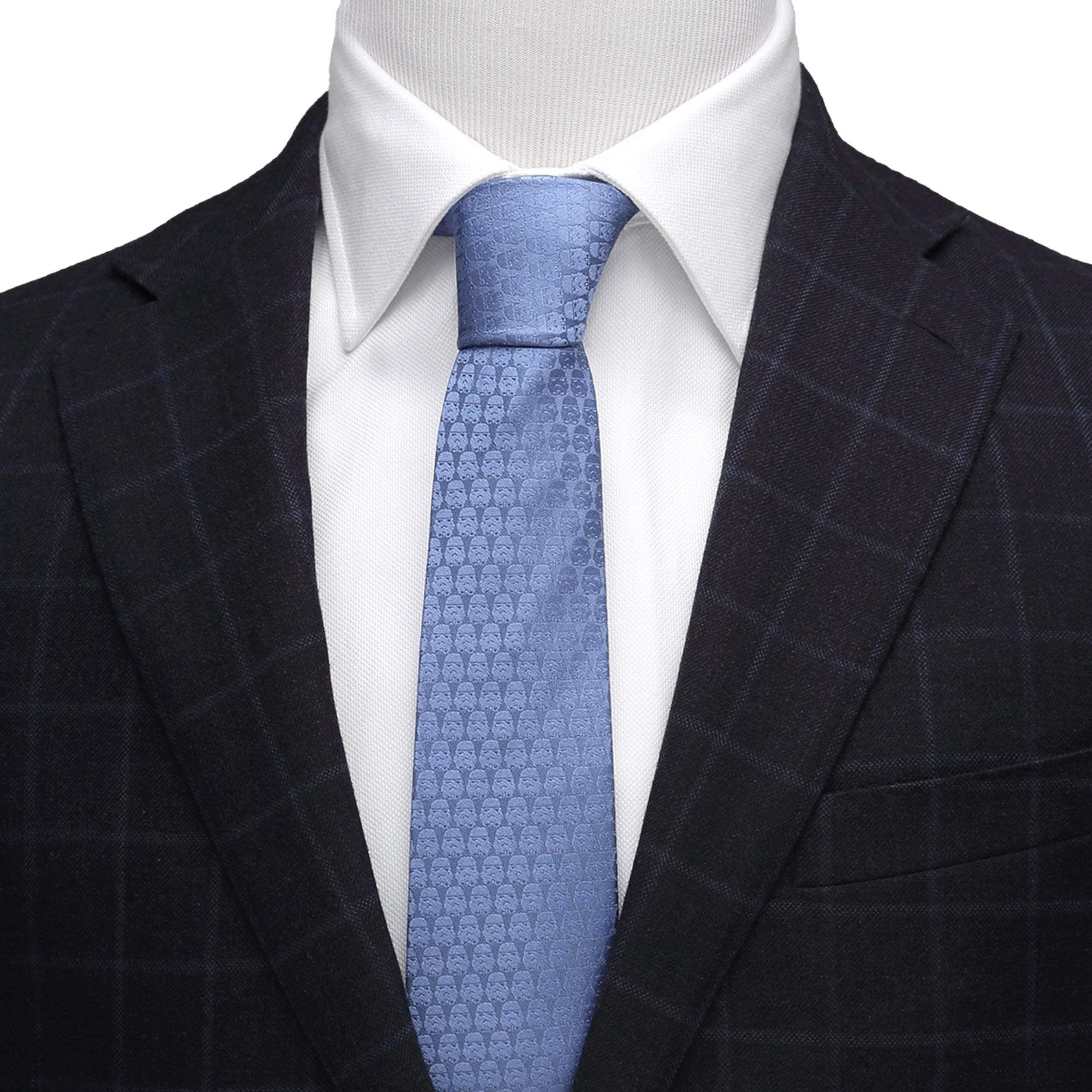 Star Wars Darth Vader and Stormtroopers Imperial Force Blue Tie - Cufflinks.com - Flyclothing LLC