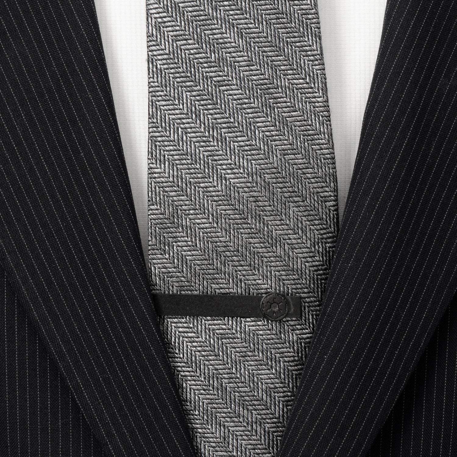Star Wars Imperial Crest Satin Black Tie Bar - Cufflinks.com - Flyclothing LLC