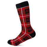 Star Wars Darth Vader Black and Red Plaid Dress Socks and Imperial Crest Lapel Pin Gift Set - Cufflinks.com - Flyclothing LLC