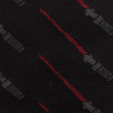 Star Wars Green and Red LIGHTSABER Pattern Black Dress Socks with Jedi Crest Lapel Pin Gift Set