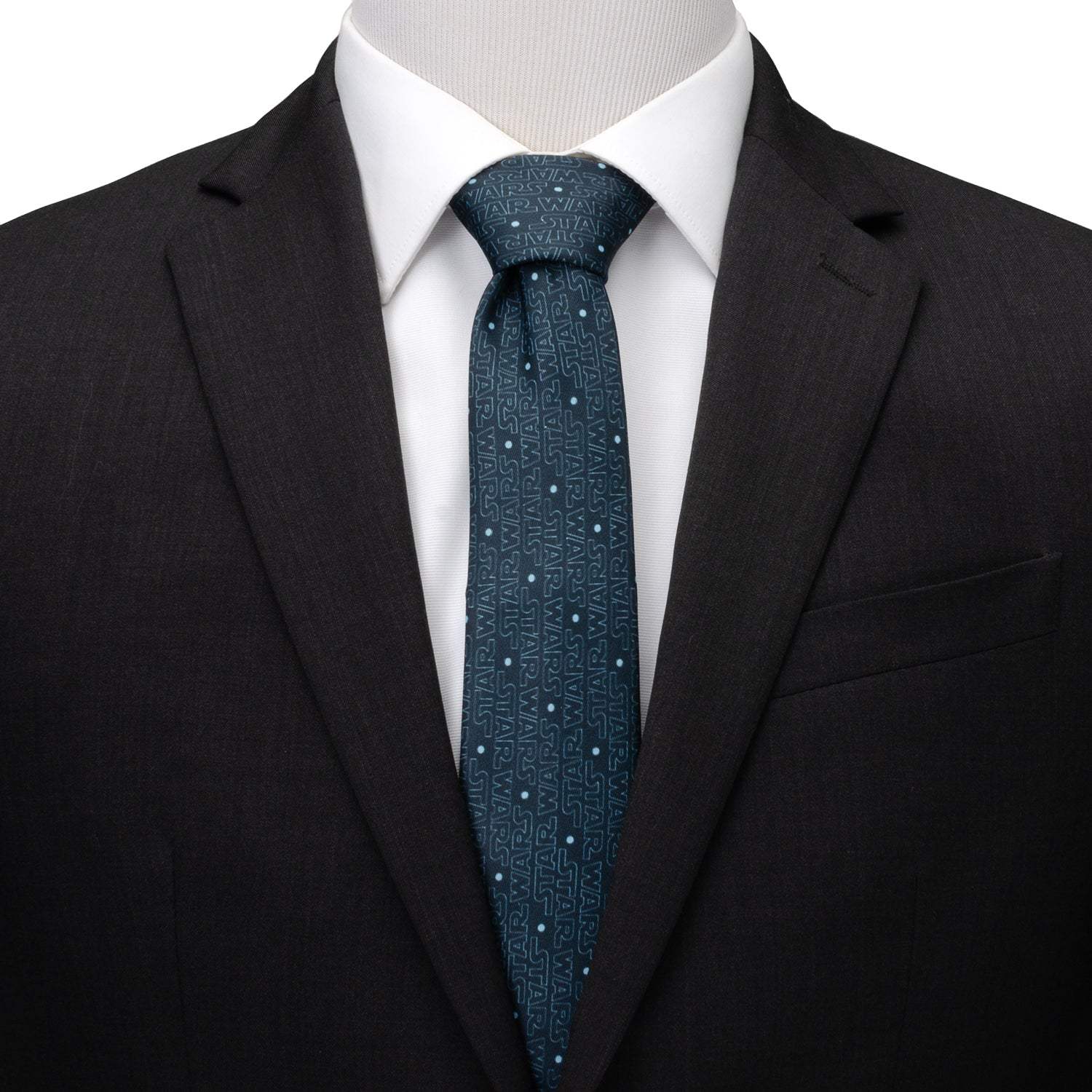 Star Wars Logo Blue Tie - Cufflinks.com - Flyclothing LLC