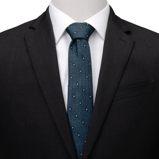 Star Wars Logo Blue Tie