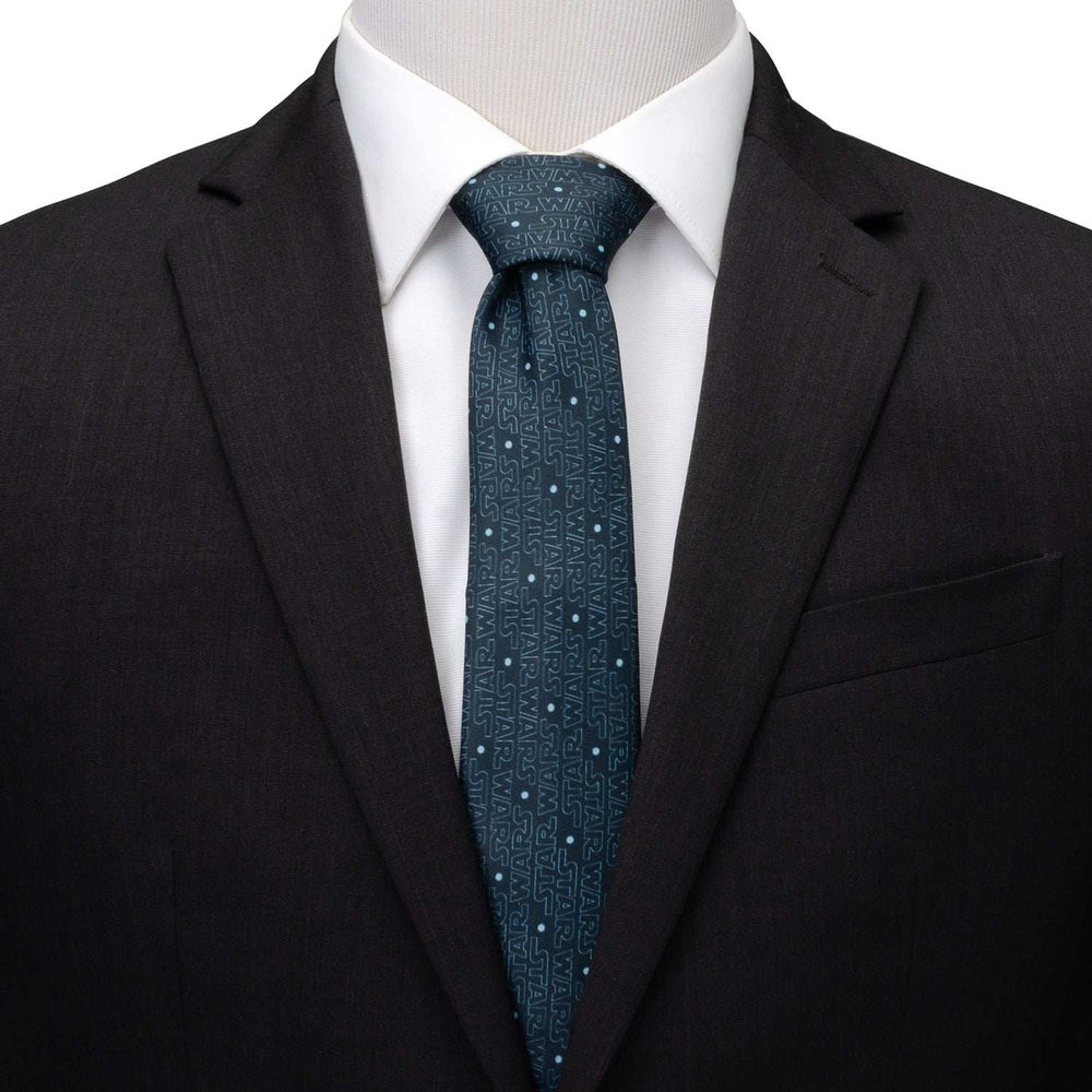 Star Wars Logo Blue Tie - Cufflinks.com - Flyclothing LLC