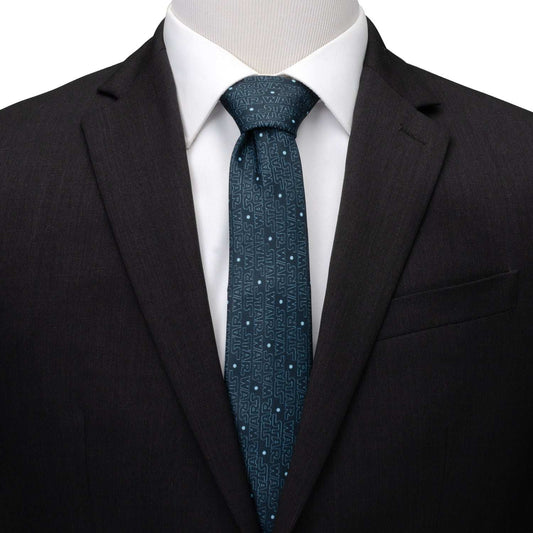 Star Wars Logo Blue Tie - Cufflinks.com - Flyclothing LLC
