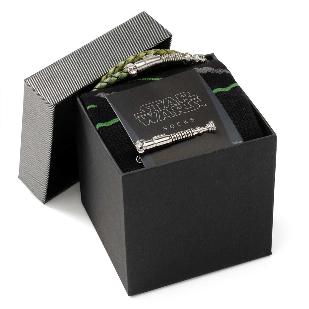 Star Wars Luke Skywalker LIGHTSABER Bracelet, Tie Clip, and Dress Socks Gift Set - Cufflinks.com - Flyclothing LLC