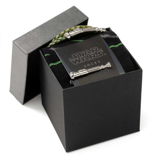 Star Wars Luke Skywalker LIGHTSABER Bracelet, Tie Clip, and Dress Socks Gift Set - Cufflinks.com - Flyclothing LLC